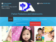 Tablet Screenshot of parkerpediatrics.com